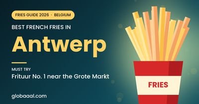 Best french fries in Antwerp, Belgium