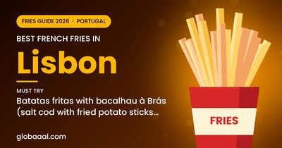 Best french fries in Lisbon, Portugal